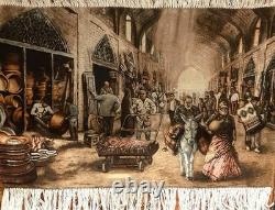 PICTORIAL CARPET Traditional Tableau Rug Bohemian Wall-Decor Collectible Carpet