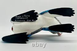 POLAR BEAR- One of a kind wood hand-carved ALEBRIJE from Oaxaca, Mexico