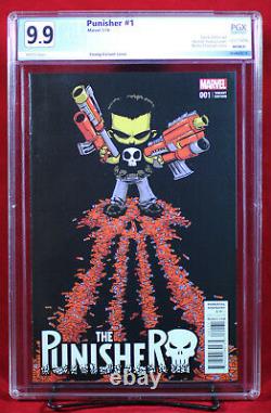 PUNISHER #1 PGX 9.9 MINT Skottie Young Variant One of a kind Stunning +CGC