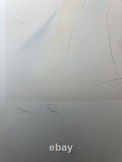 Pater Sato-Faces-80s Japanese Futuristic Color Lithograph-Pencil Signed AP