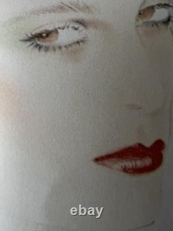 Pater Sato-Faces-80s Japanese Futuristic Color Lithograph-Pencil Signed AP
