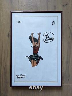 Paul Pope THB HR Watson Original Art One-of-a-Kind Animation Cell Style Framed