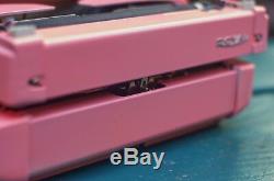 Pink Royal Safari Typewriter manual working custom paint one of a kind