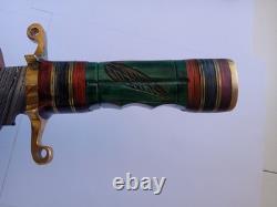 Pirate demascus knife one of a kind