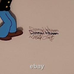 Popeye and Olive Oyl one of a kind production animation cel signed Hunn & Fritz