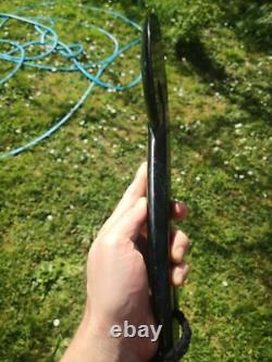 Pounamu Greenstone Mere Patu Koru Heart Large Carving One of a Kind Stunning
