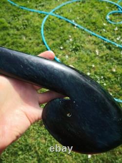 Pounamu Greenstone Mere Patu Koru Heart Large Carving One of a Kind Stunning