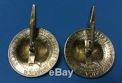 President John F Kennedy (jfk) - Silver Half Dollar Cufflinks - One-of-a-kind