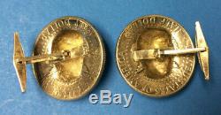 President John F Kennedy (jfk) - Silver Half Dollar Cufflinks - One-of-a-kind