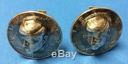 President John F Kennedy (jfk) - Silver Half Dollar Cufflinks - One-of-a-kind