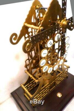 RARE Animated Windmill Fusee Skeleton Clock-One of a Kind