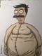 Rare Bob One Of A Kind Bob's Burgers Original Art Drawing By Frank Forte