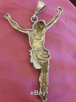 RARE HUGE 5Sterling Silver ONE OF A KIND1 Crucifix Cross Lrg Pendant0scrap Wall