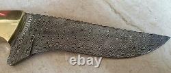 RARE Michael Klaas Handmade Damascus Steel Hunting Knife 12 ONE-OF-A-KIND