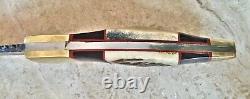 RARE Michael Klaas Handmade Damascus Steel Hunting Knife 12 ONE-OF-A-KIND