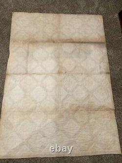 RARE Museum Quality One-of-a-Kind 1830-60 Applique Star Crib Quilt