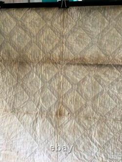 RARE Museum Quality One-of-a-Kind 1830-60 Applique Star Crib Quilt