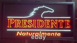 RARE Neon Presidente Lighted Sign (One Of A Kind Prototype)