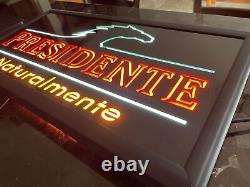 RARE Neon Presidente Lighted Sign (One Of A Kind Prototype)