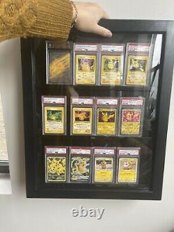 RARE ONE-OF-A-KIND PSA/BECKETT 10's PIKACHU DISPLAY CASE POKÉMON COLLECTION