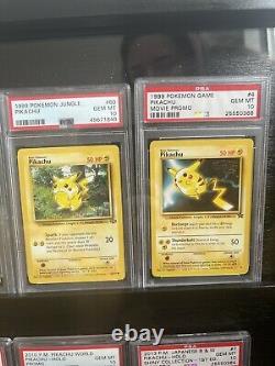 RARE ONE-OF-A-KIND PSA/BECKETT 10's PIKACHU DISPLAY CASE POKÉMON COLLECTION