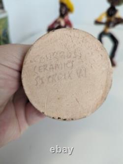 RARE ONE OF A KIND St. Croix USVI Handmade Painted Ethnic Collectible Figurines