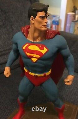 RARE ONE OF A KIND Superman Statue Sculpted By Randy Bowen DC Comics 10 1/2 Tall