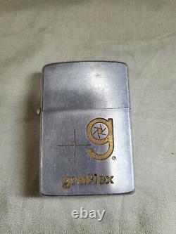 RARE ONE OF A KIND VINTAGE Graflex Advertising Collectable Zippo Lighter 1950s