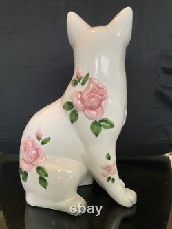 RARE One Of A Kind NORLEANS Cat Ceramic Porcelain Figurine