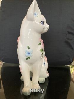 RARE One Of A Kind NORLEANS Cat Ceramic Porcelain Figurine