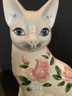 RARE One Of A Kind NORLEANS Cat Ceramic Porcelain Figurine