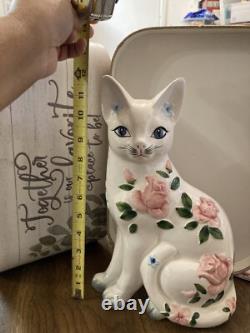 RARE One Of A Kind NORLEANS Cat Ceramic Porcelain Figurine
