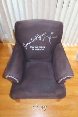 RARE One-of-Kind JAMES EARL JONES signed ETHAN ALLEN CHAIR PSA AJ05778 STAR WARS