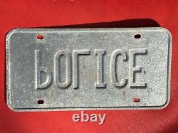 RARE One-of-a-Kind 1980's Embossed POLICE New York License Plate-Must See