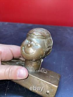 RARE One of a Kind Dennis The Menace- Brass Doll / bronze Head Mold