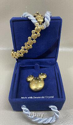 RARE One-of-a-kind Commissioned Set Disney Gallery / Swarovski Bracelet & Pin