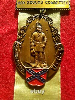 RARE United Confederate Veterans 42nd UCV Reunion Chairmans Medal One Of A Kind