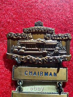 RARE United Confederate Veterans 42nd UCV Reunion Chairmans Medal One Of A Kind