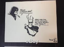 RARE Van Partible Johnny Bravo Original Artwork Cartoon Network One Of A Kind