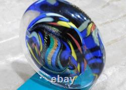 RARE-Very Colorful 6 X 6 Paperweight -ONE-OF-A-KIND-Flawless-LQQK