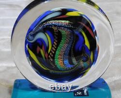RARE-Very Colorful 6 X 6 Paperweight -ONE-OF-A-KIND-Flawless-LQQK