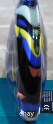 RARE-Very Colorful 6 X 6 Paperweight -ONE-OF-A-KIND-Flawless-LQQK