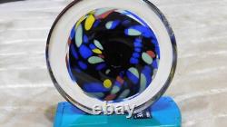 RARE-Very Colorful 6 X 6 Paperweight -ONE-OF-A-KIND-Flawless-LQQK
