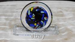RARE-Very Colorful 6 X 6 Paperweight -ONE-OF-A-KIND-Flawless-LQQK