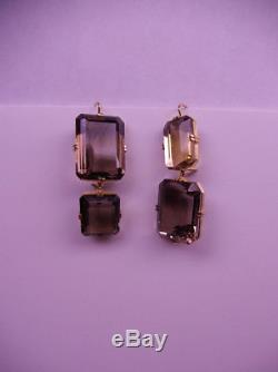 RENEE LEWIS 18K Y. G. Antique Smokey Quartz One-of-a-Kind Special Collection