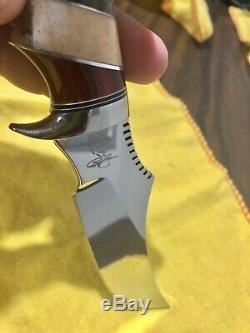 RUFFIN JOHNSON Custom Made Fixed Blade Knife ONE OF A KIND NEVER USED