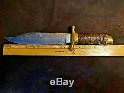 R H Ruana Bowie Knife Special Guard One-of-a-Kind Custom 35B Rebuild by Rudy