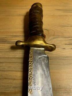 R H Ruana Bowie Knife Special Guard One-of-a-Kind Custom 35B Rebuild by Rudy