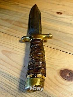 R H Ruana Bowie Knife Special Guard One-of-a-Kind Custom 35B Rebuild by Rudy