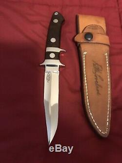 R. W. LOVELESS CUSTOM 40th. ANN. SUB HILT BOOT KNIFE FIGHTER ONE-OF-A-KIND-RARE